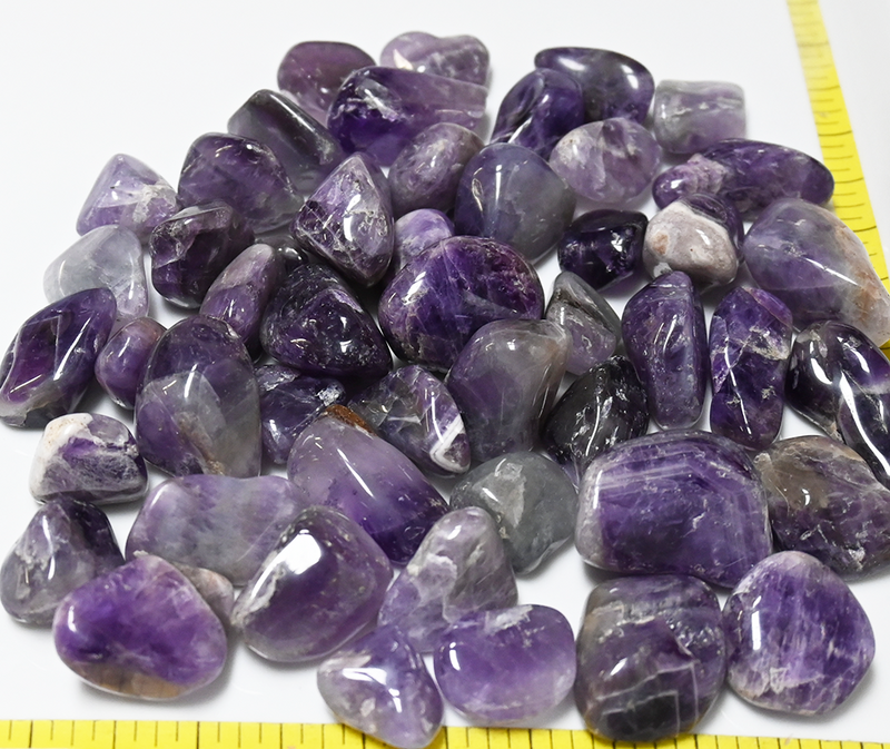 AMETHYST Mixed Sizes, Small to  X-Large (12-50mm)    1 lb bulk