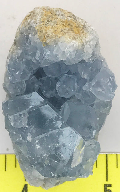 CELESTITE Natural Specimen from Madagascar 2.8 oz. power crystals #169