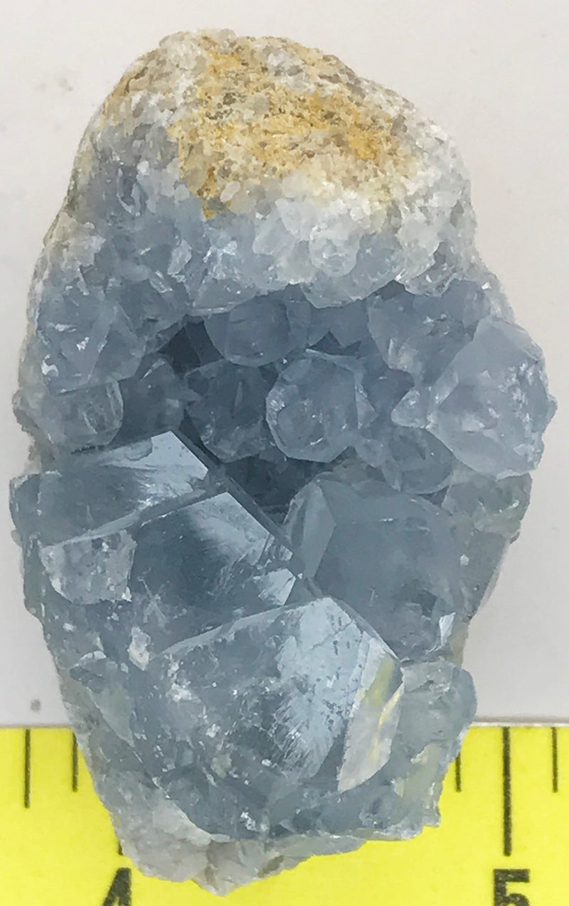 CELESTITE Natural Specimen from Madagascar 2.8 oz. power crystals 
