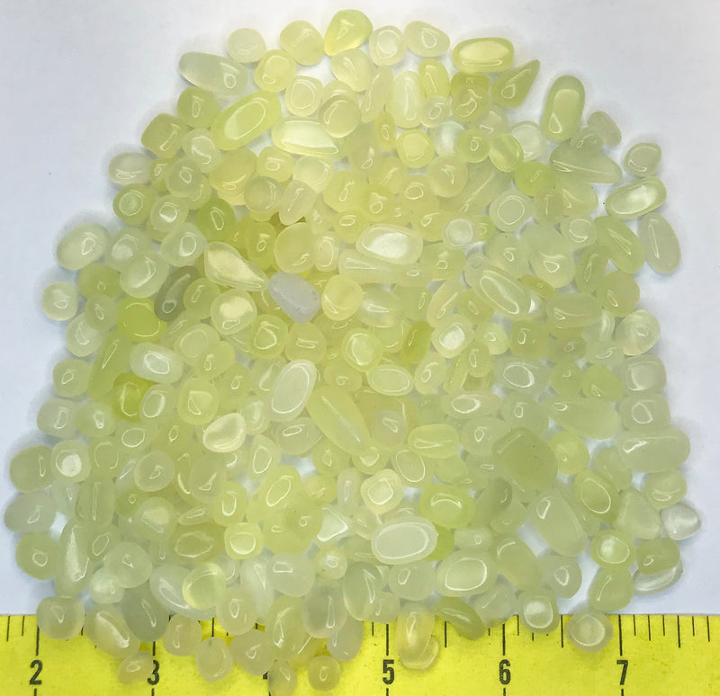 JADE Xiuyan XX-Small to Small (1/4 to 3/4") polished stones.   1/2 lb