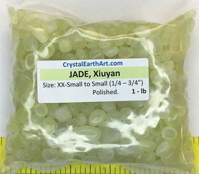 JADE Xiuyan XX-Small to Small (1/4 to 3/4") polished stones.   1 lb
