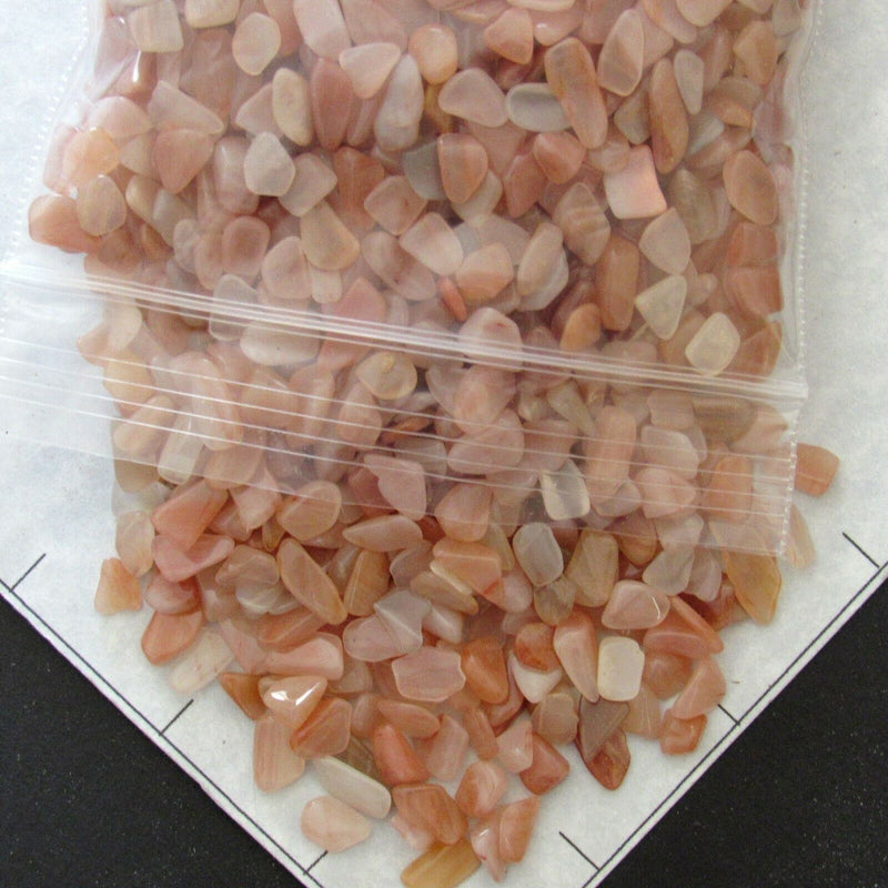 QUARTZ PEACH (5-11 mm) tumbled stones xmini+ 1 lb bulk