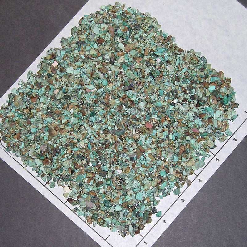 TURQUOISE Chips Natural 8mm and smaller, rough 1/2 lb bulk