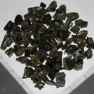 SHUNGITE SILVER NOBLE, Small to Large (10-30mm) bulk stones     1/4 lb