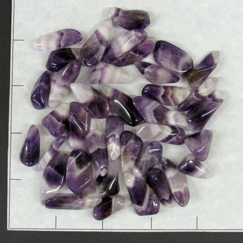 AMETHYST Dog Tooth, Small (12-20mm) AA Grade polished stones  1/4 lb bulk