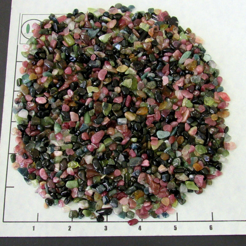 TOURMALINE MIX (5-9mm) polished stones  1/2 lb bulk