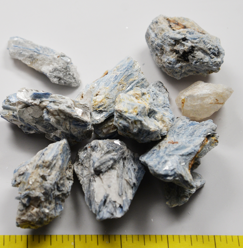 KYANITE BLUE Crystals & Chunks natural 3/4 -2-3/8" bulk stones 1 lb mica