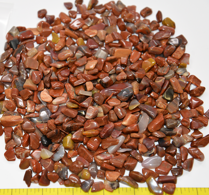 PETRIFIED WOOD (8-15 mm).  XS tumbled stones 5/8-1 1/4 inch  1 lb bulk