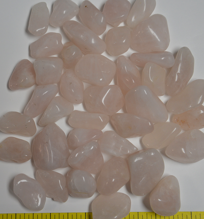 QUARTZ ROSE Large (20 to 30mm) polished stones pink.   1 lb bulk