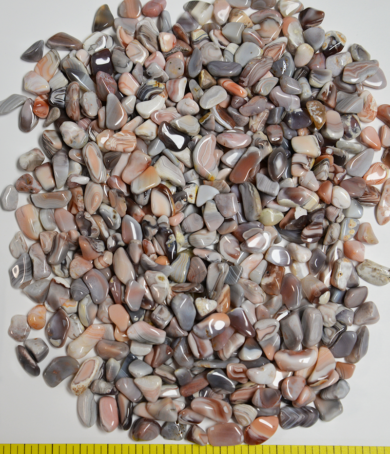 AGATE PINK Botswana X-Small (8 to 15mm) polished stones   1 lb bulk