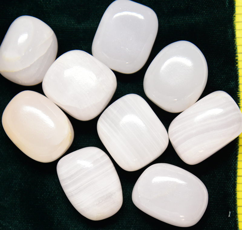 CALCITE PINK medium (18 to 25mm)  polished stones.       1/2 lb bulk