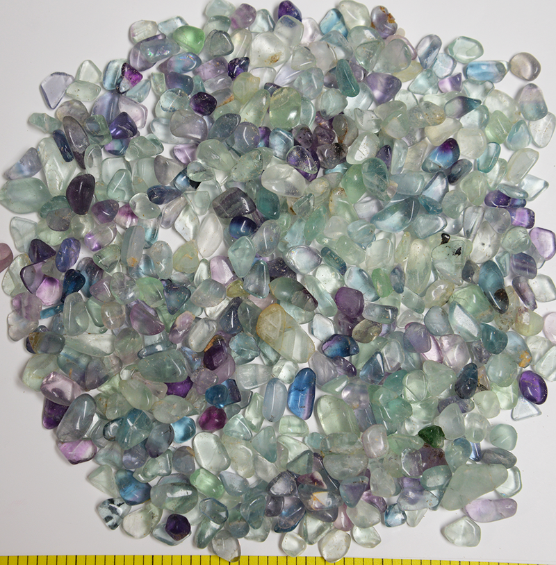 FLUORITE Mixed Colors 1/2" to 1-1/4" rough stones crystals   1/2 lb