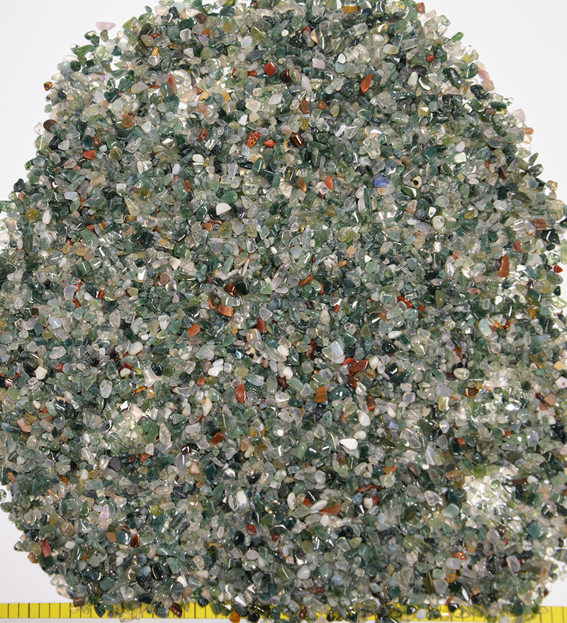 AGATE MOSS XX-Mini (3-5mm) polished agate   1/2 lb bulk