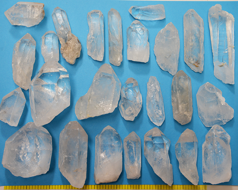 Crystal Quartz Points and Pieces Small to Large - 3 pound bulk box