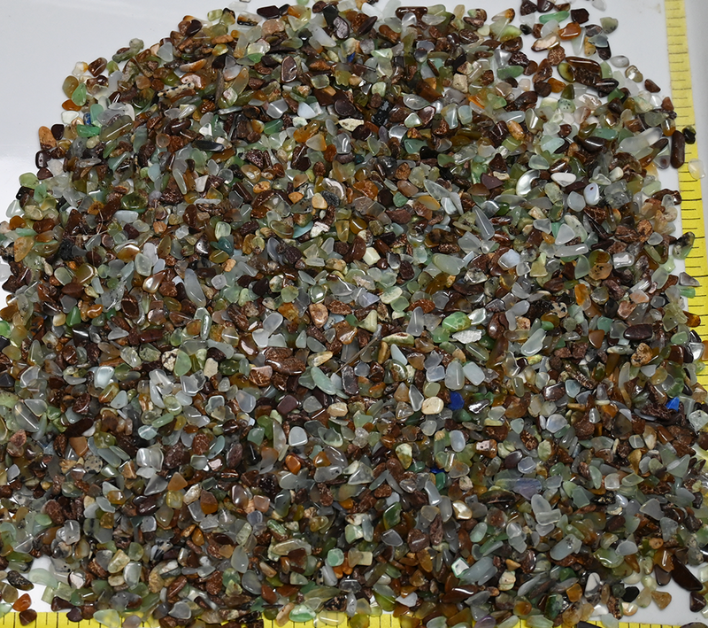 CHRYSOPRASE Mini (5-8 mm) polished stones  1/2 Pound