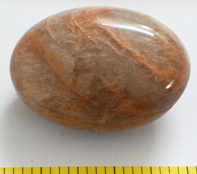 PEACH MOONSTONE polished companion stone  - Large