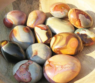 JASPER PICASSO polychrome polished companion stone  - Lot S