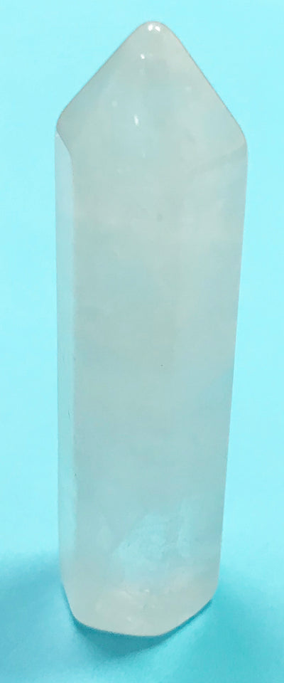 QUARTZ CRYSTAL  polished tiny tower obelisk.  2-1/8 tall by 1/2" wide.