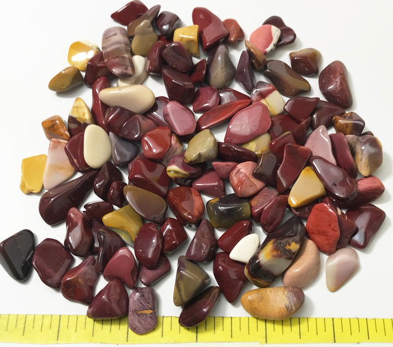 JASPER Mookaite small (12-20mm) polished stones 3/4-7/8" Australia  1/2-lb