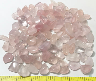 QUARTZ ROSE PINK GIRASOL Medium (18-25mm) polished stones  1 lb.  HAND SORTED