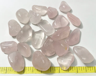 QUARTZ ROSE PINK GIRASOL Large (20-30mm) polished stones  1/2 lb.  HAND SORTED