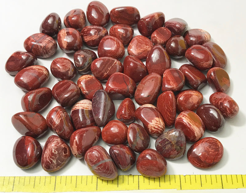 JASPER CONVOLUTED  Medium (18-25mm) polished stones  1 lb.  HAND SORTED