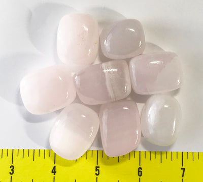 CALCITE Pink Large (20-30mm) pretty pink polished pebbles.  1/2 lb. HAND SORTED