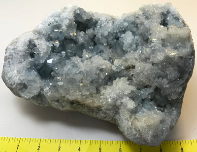 CELESTITE Natural Specimen from Madagascar - 11 lb. light blue power crystal