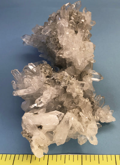 Chlorite in Faden Quartz - Power Crystal Cluster from Pakistan - Lot A