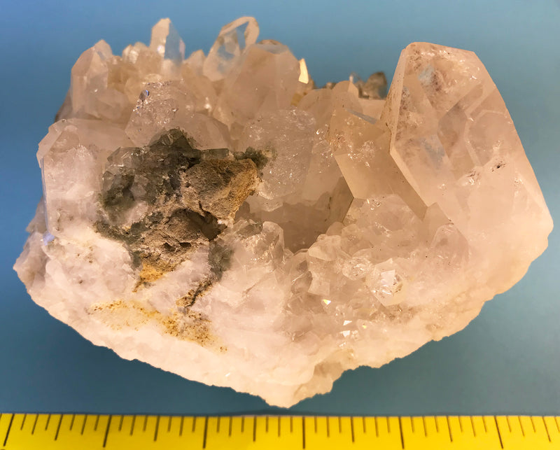 Chlorite in Faden Quartz - Power Crystal Cluster from Pakistan - Lot B