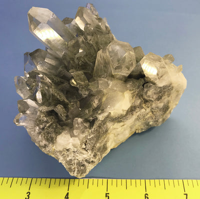 Chlorite in Faden Quartz - Power Crystal Cluster from Pakistan - Lot C