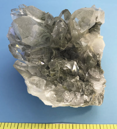 Chlorite in Faden Quartz - Power Crystal Cluster from Pakistan - Lot C