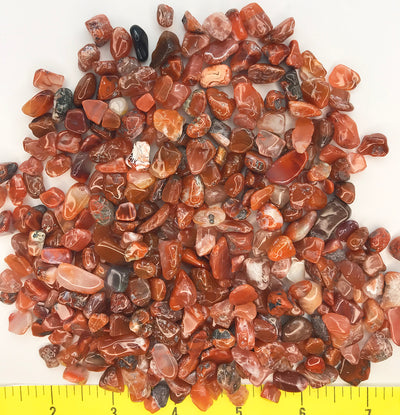 AGATE RED X-Small to Small (8-20mm) polished agate    1/2 lb.