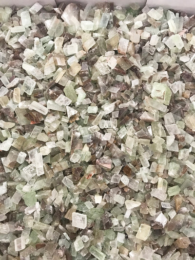 CALCITE Mixed (green, clear and brown) size 1/4" to 1-1/4" - rough - 2 lbs