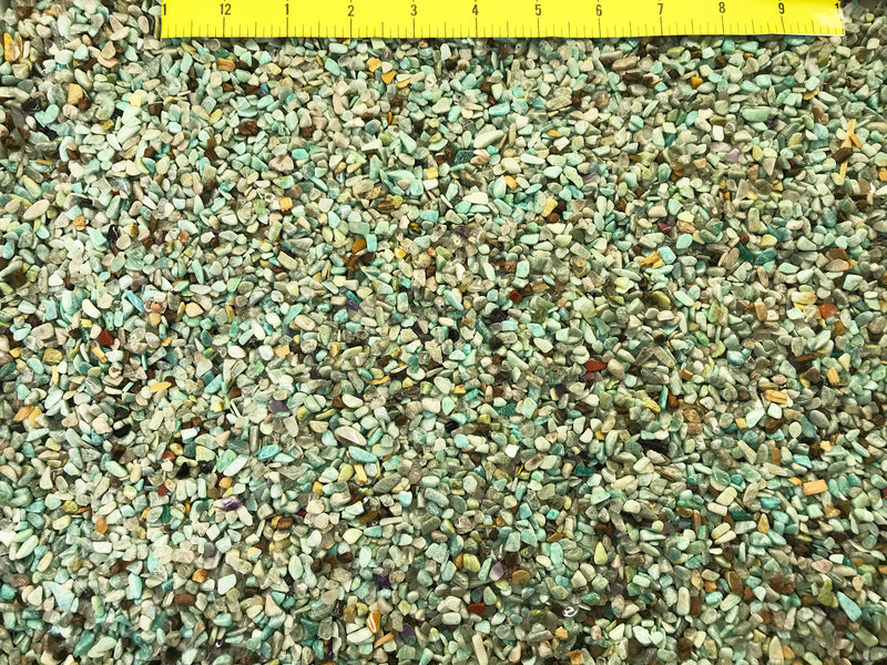 AMAZONITE X-Mini (4-6mm) tiny polished blue stones 1 lb.