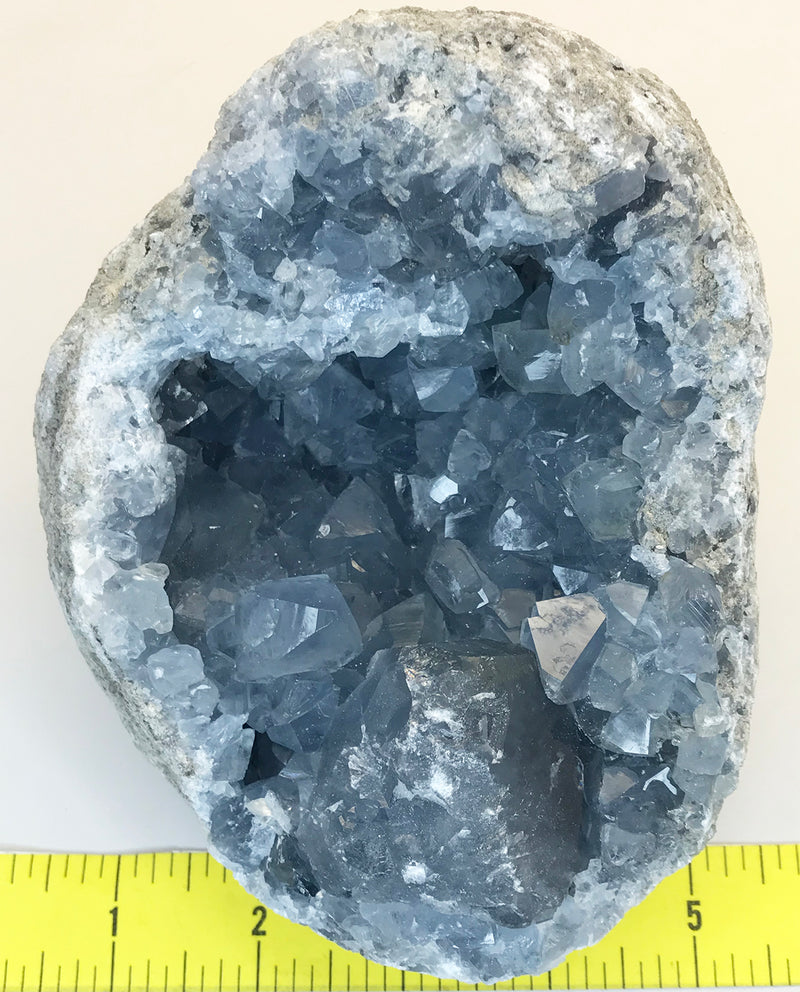 CELESTITE Natural Specimen from Madagascar - 4 lb. 6.6 0z. power crystals 