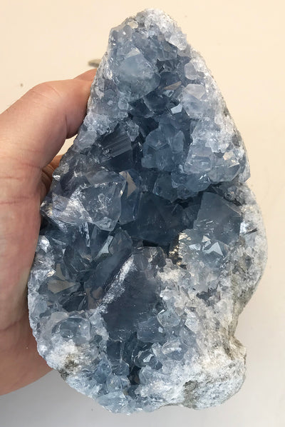 CELESTITE Natural Specimen from Madagascar - 4 lb. 1.5 0z. power crystals #111