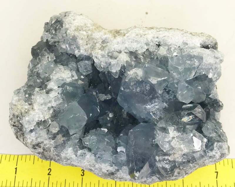 CELESTITE Natural Specimen from Madagascar - 4 lb. 3.2 0z. power crystals 