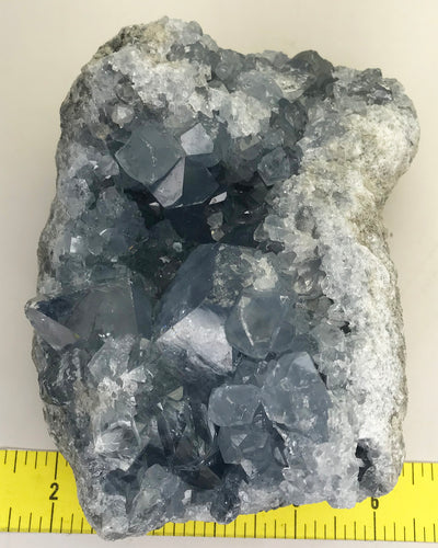 CELESTITE Natural Specimen from Madagascar - 4 lb. 3.2 0z. power crystals #112