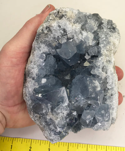 CELESTITE Natural Specimen from Madagascar - 4 lb. 3.2 0z. power crystals #112