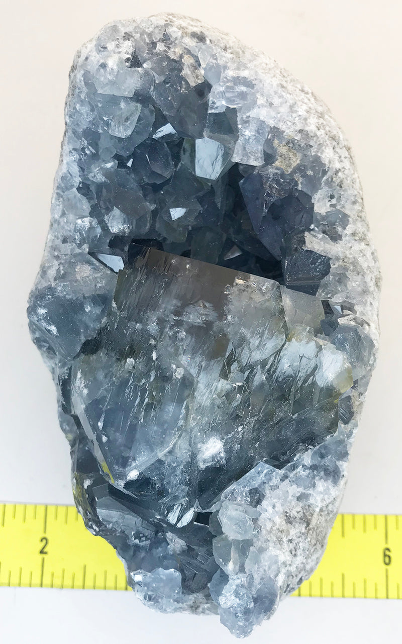 CELESTITE Natural Specimen from Madagascar - 3 lb. 7.9 0z. power crystals 