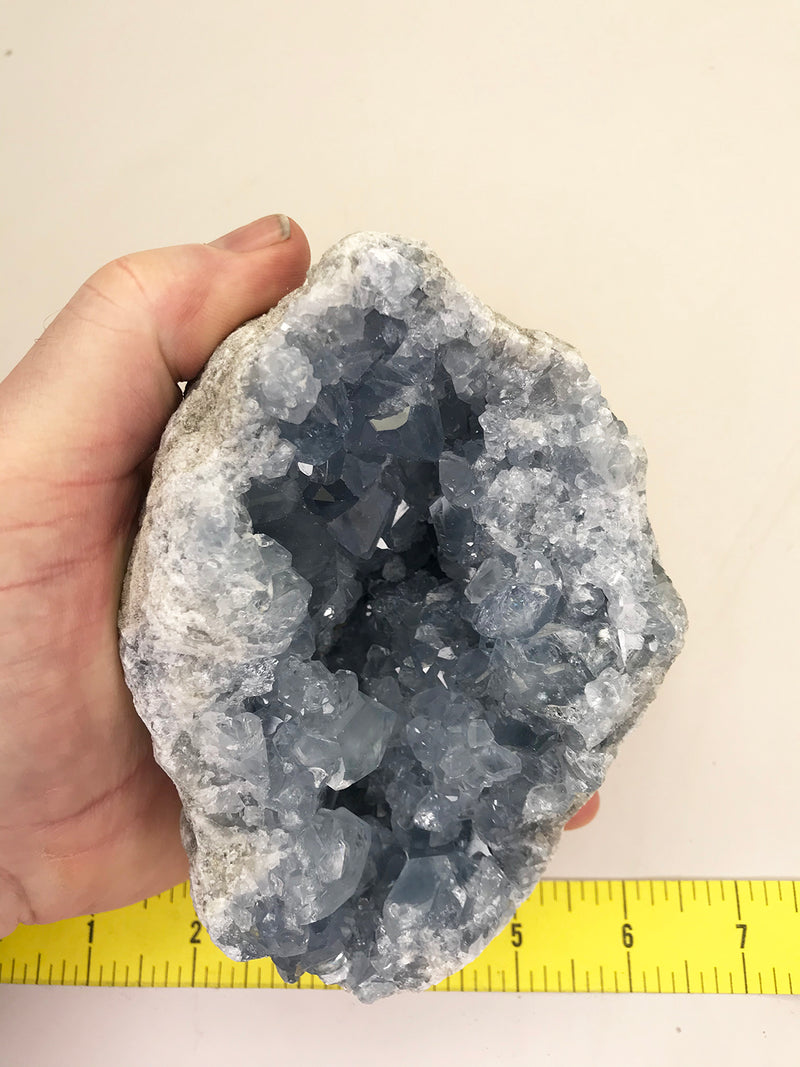 CELESTITE Natural Specimen from Madagascar - 2 lb. 14.4 oz. power crystals 