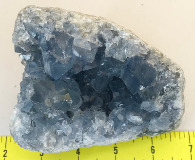 CELESTITE Natural Specimen from Madagascar - 1 lb. 15.5 oz. power crystals #115