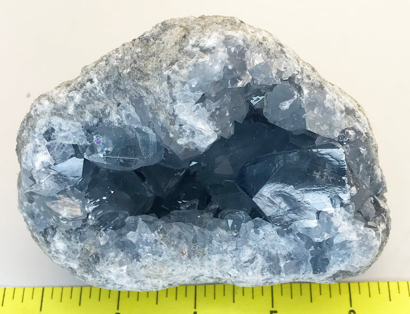 CELESTITE Natural Specimen from Madagascar - 2 lb. 6.2 oz. power crystals 