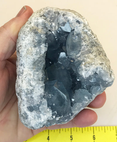 CELESTITE Natural Specimen from Madagascar - 2 lb. 6.2 oz. power crystals #116