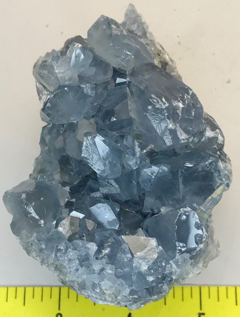 CELESTITE Natural Specimen from Madagascar - 1 lb. 8.4 oz. power crystals 