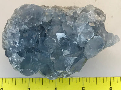 CELESTITE Natural Specimen from Madagascar - 1 lb. 8.4 oz. power crystals #118