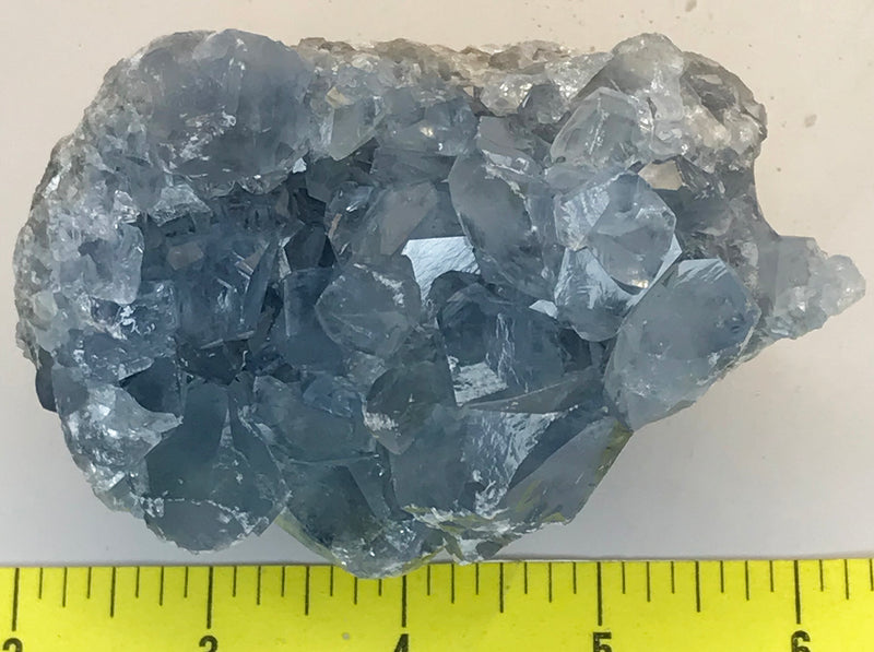 CELESTITE Natural Specimen from Madagascar - 1 lb. 8.4 oz. power crystals 