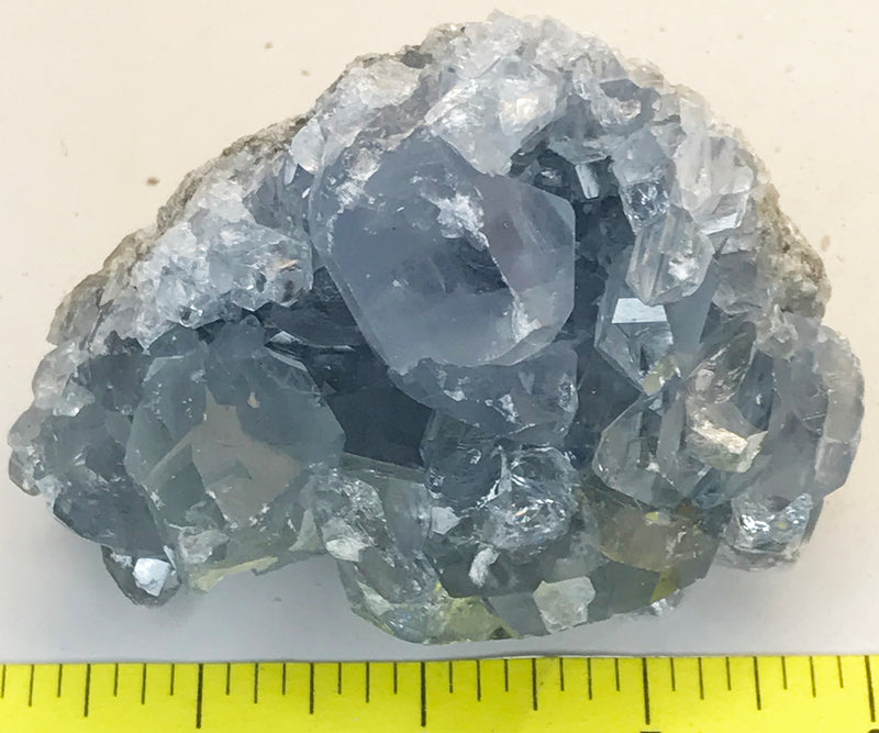 CELESTITE Natural Specimen from Madagascar - 1 lb. 2.1 oz. power crystals 