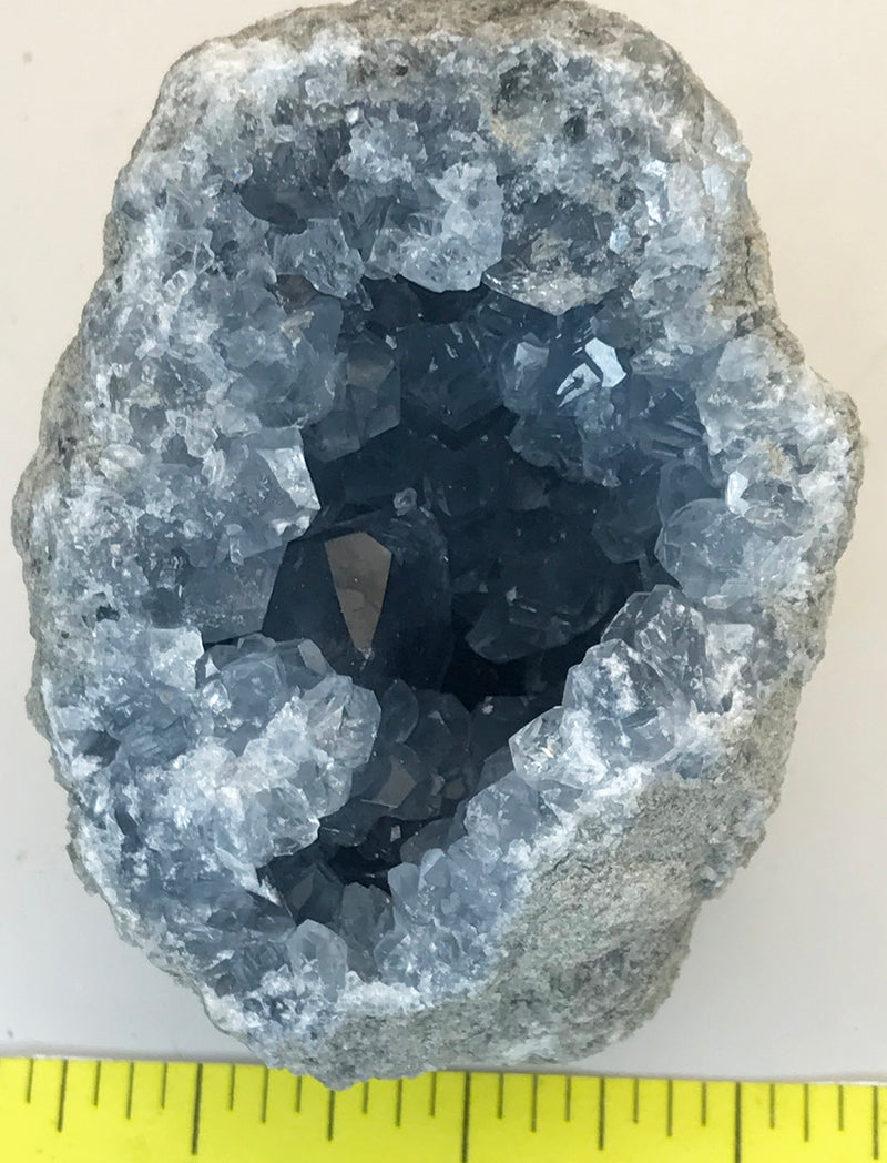 CELESTITE Natural Specimen from Madagascar - 1 lb. 3.0 oz. power crystals 